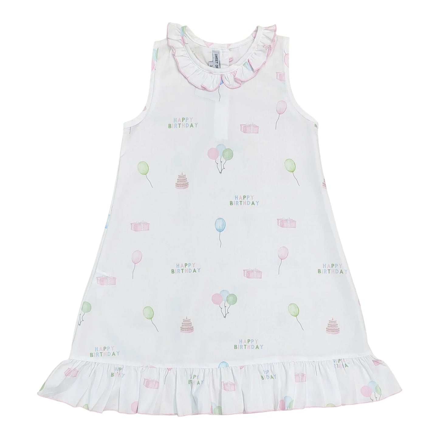 Happy Birthday Print Gown
