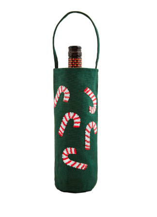 Tinsel & Sequin Wine Bags
