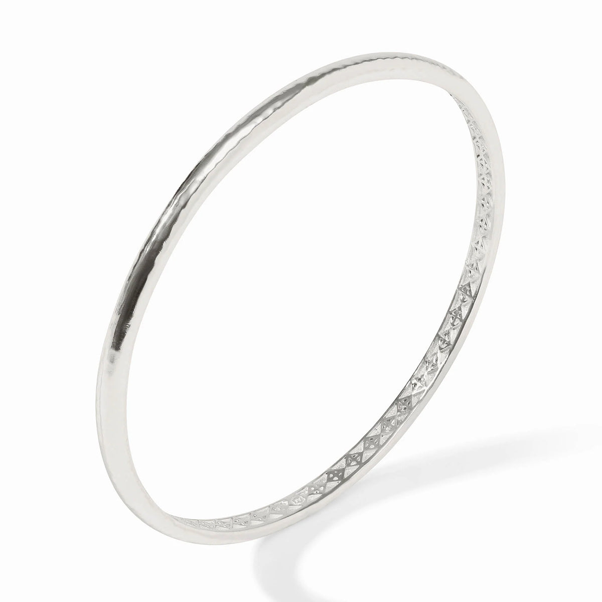 Havana Demi Bangle- Silver