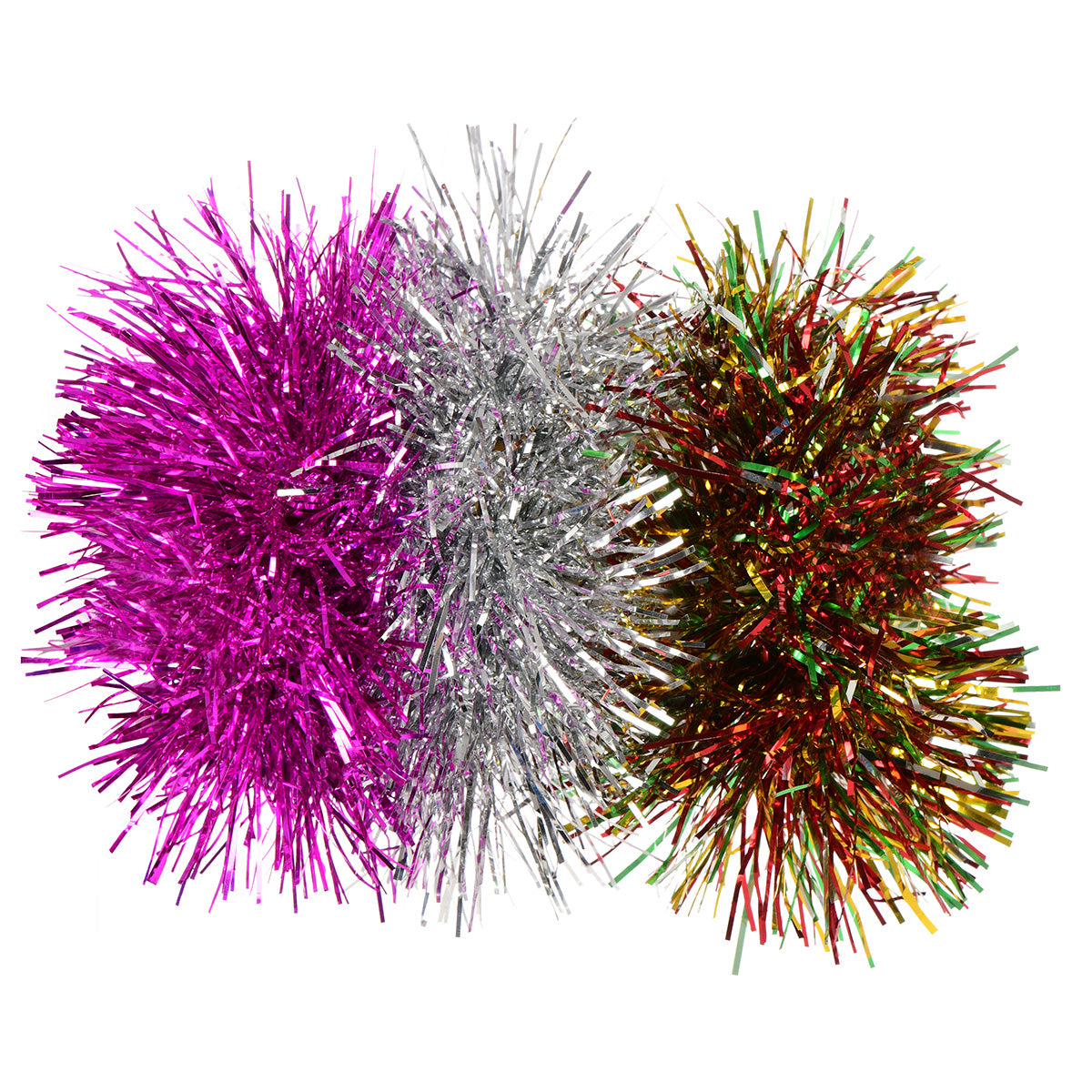 Tinsel Ornament Scrunchie Set