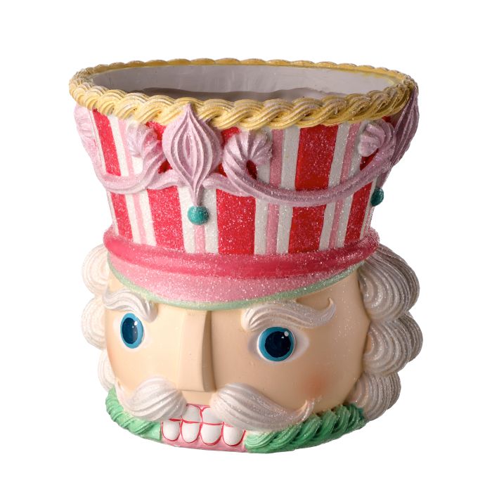 Resin Nutcracker Head Container (7.5")