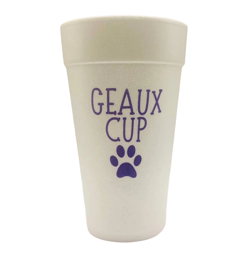 Geaux Cup Styrofoam Cups