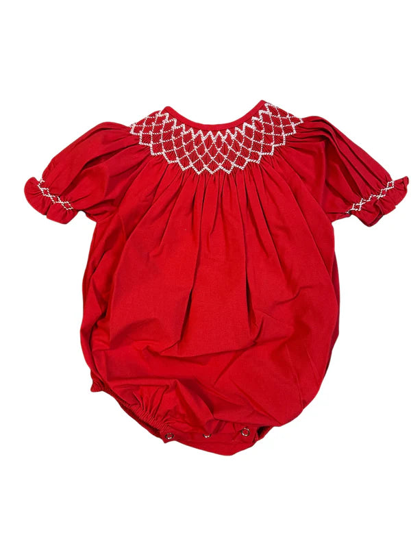 Catherine Red Bubble W/White Pearl