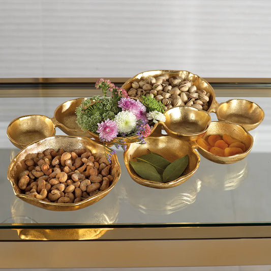 Cluster of Nine Round Serving Bowls