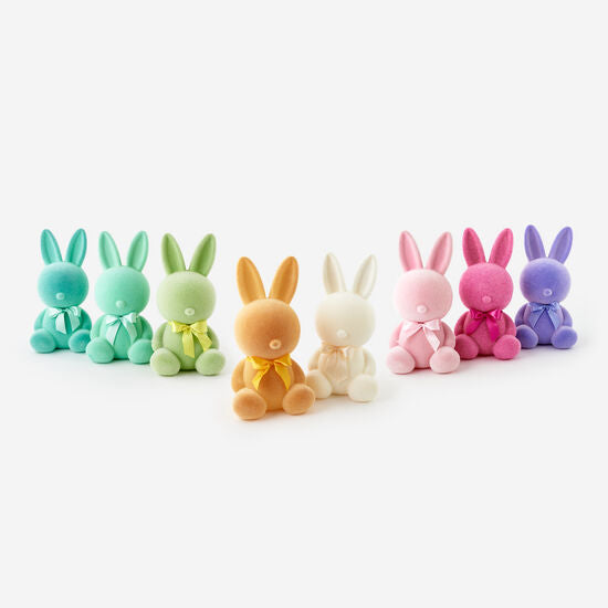 Flocked Sitting Bunny