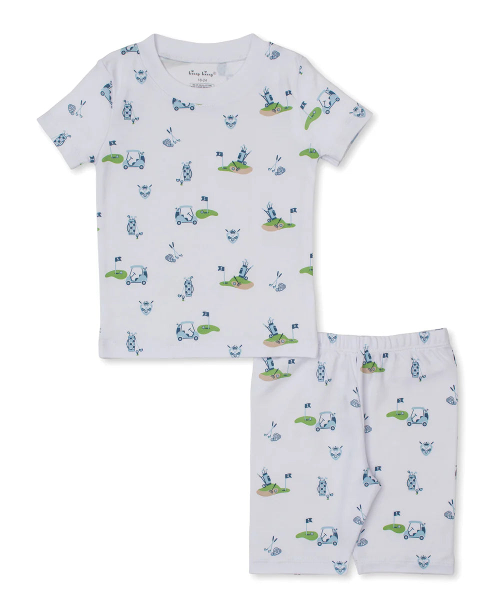 Kissy Kissy Golf Championship Blue Short Pajama Set