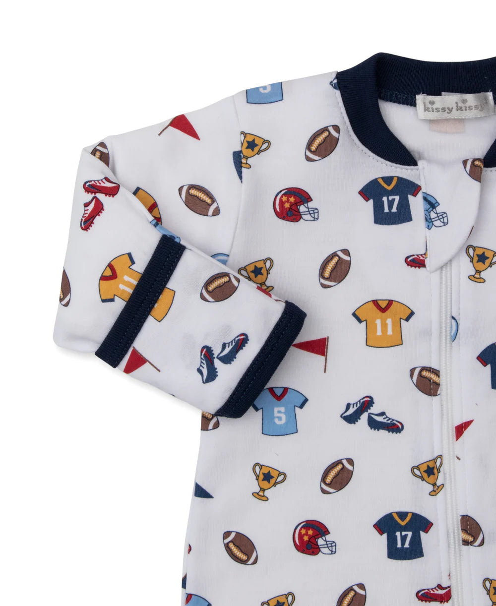Kissy Kissy Football Fever Zip Footie