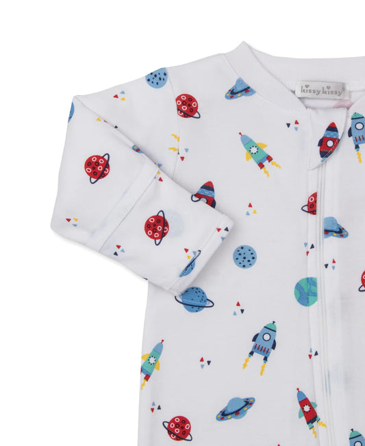 Kissy Kissy Space Dreams Zip Footie