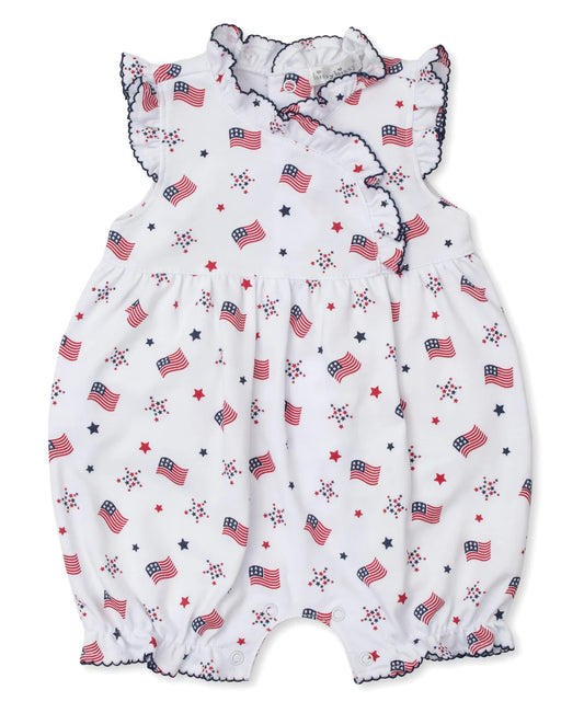 Kissy Kissy Star Spangled Spirit Ruffle Playsuit
