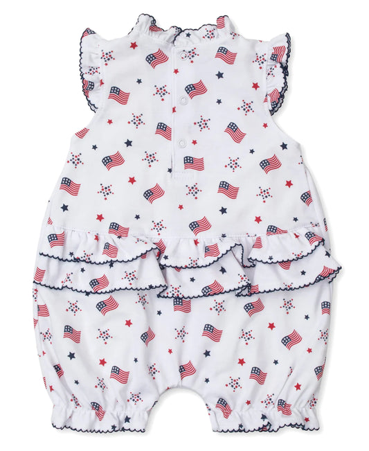 Kissy Kissy Star Spangled Spirit Ruffle Playsuit