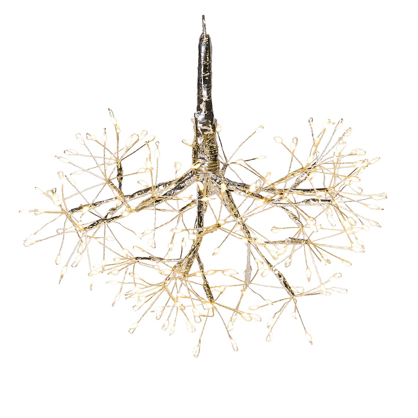 Silver Fairy Light Tape Pod Starburst
