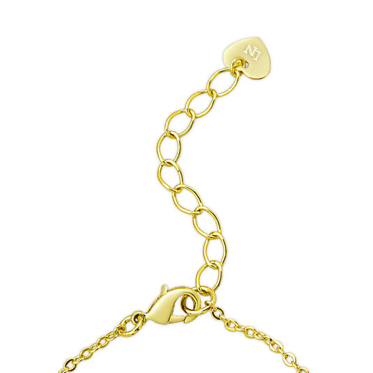 Pink Heart & Pearl Charm Necklace