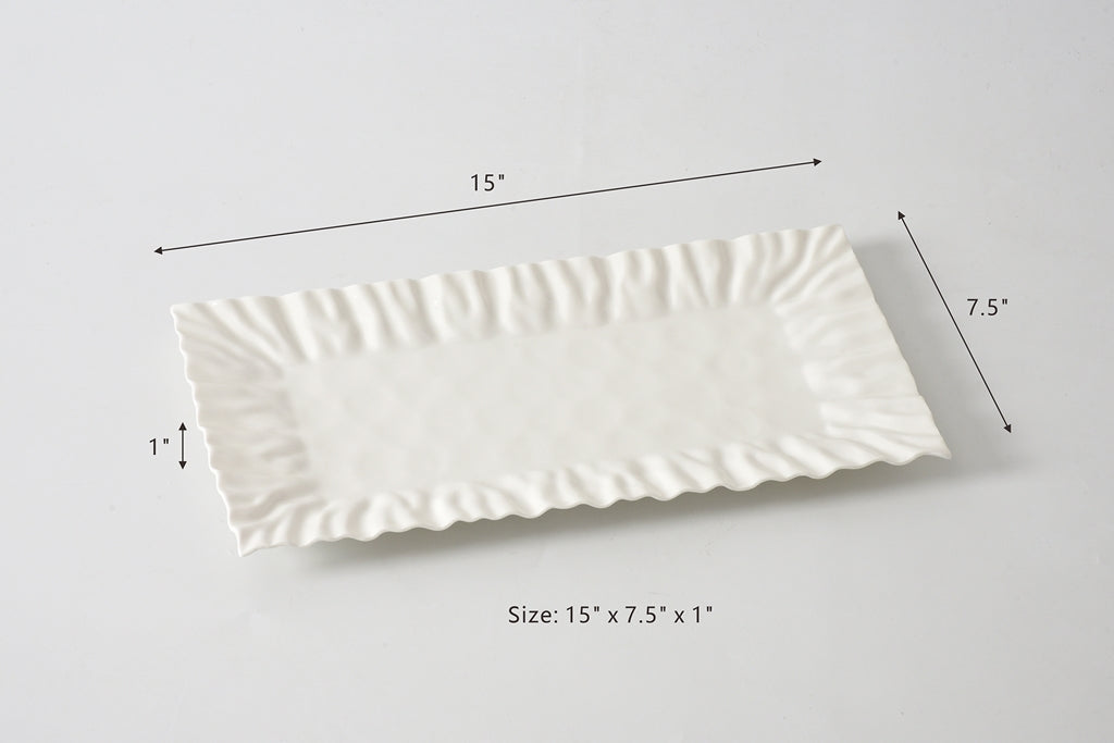 Mascali Bianca Rectangular Tray