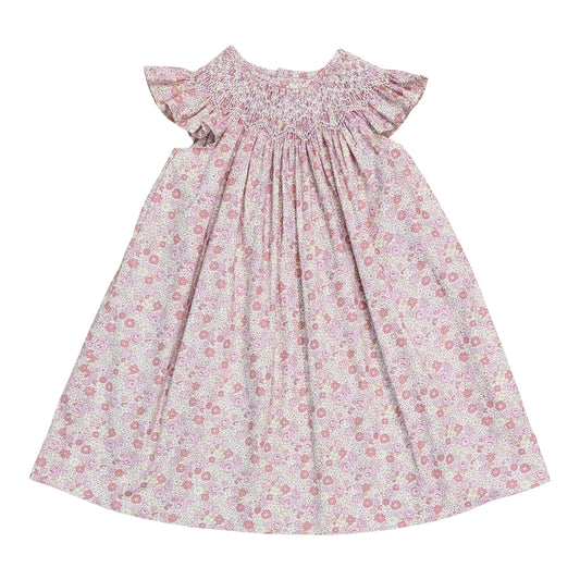 Brooklyn Pink Floral Smocked Dress