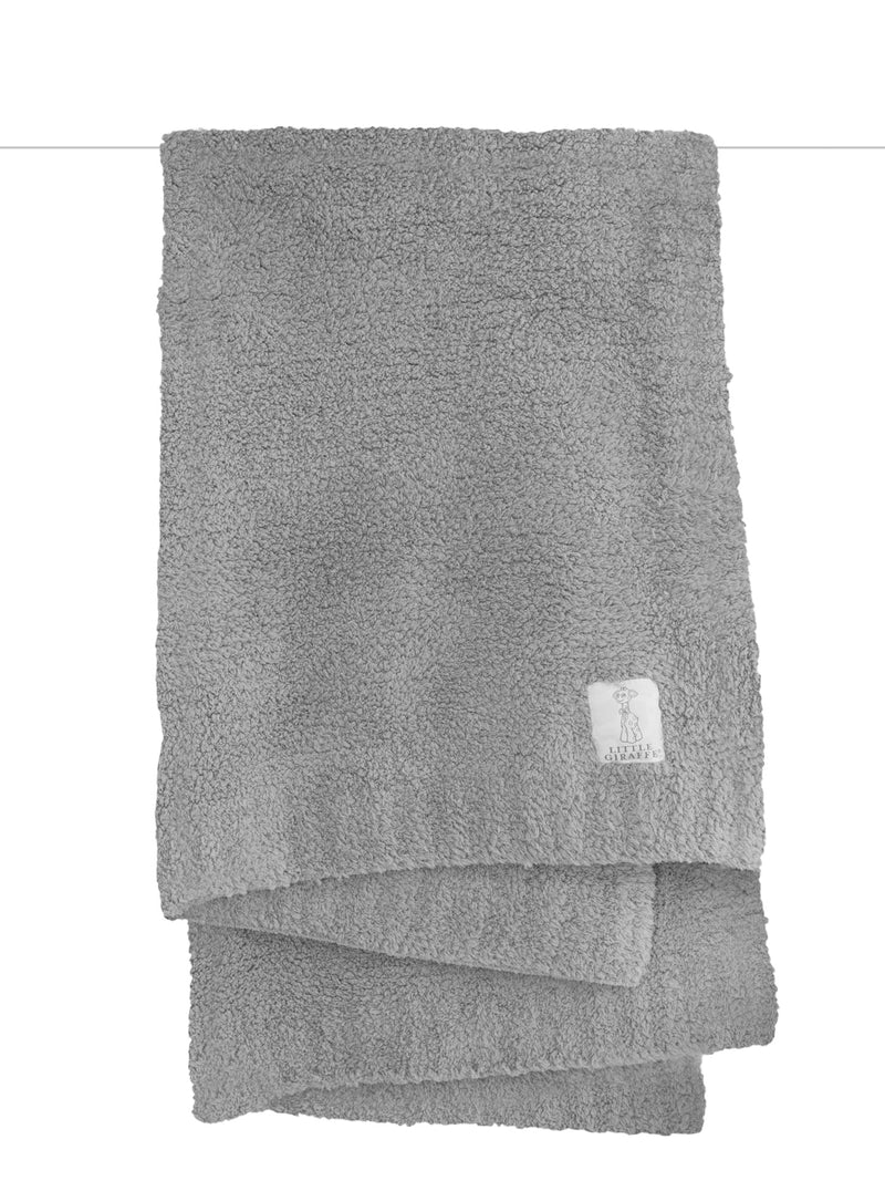 Little Giraffe Plush Chenille Knit Baby Blanket