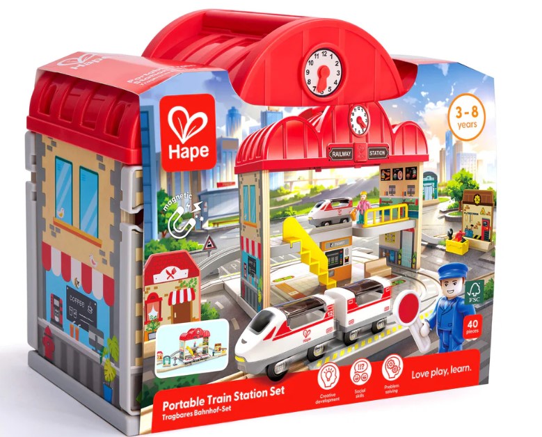 Portable Train Station Set