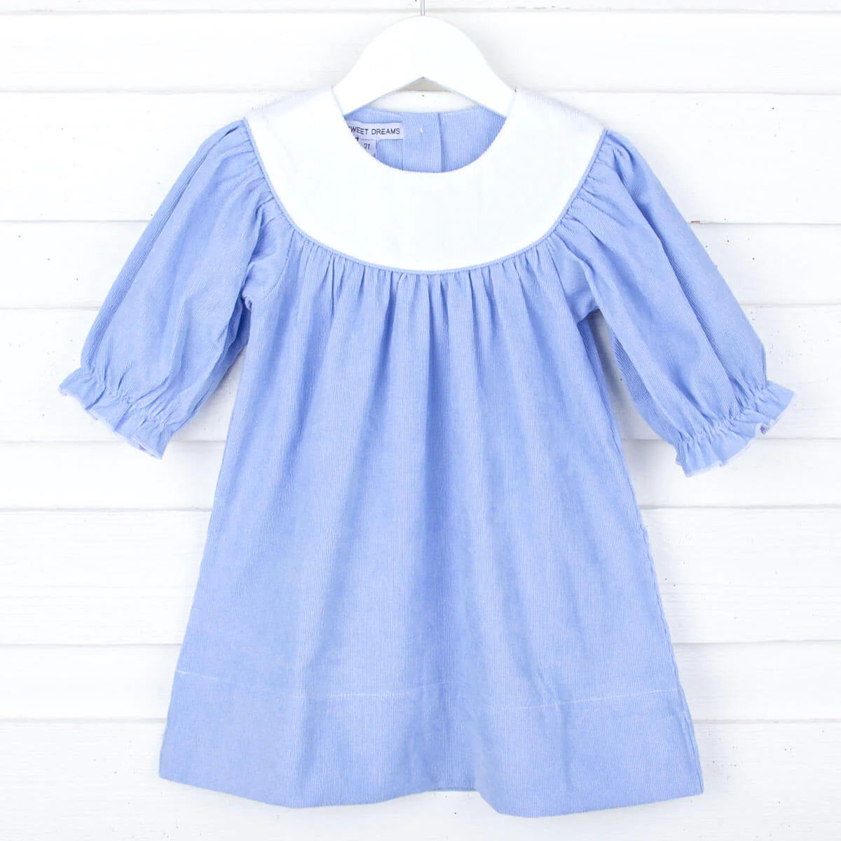 Corduroy w/ White Yoke Dress