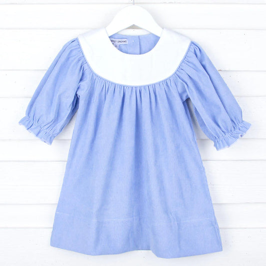 Corduroy w/ White Yoke Dress