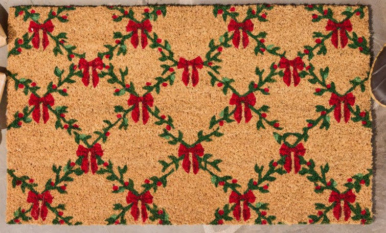 Holiday Trellis Door Mat