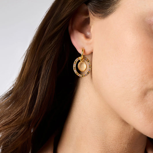 Stardust 6-in-1 Earring Iridescent Clear Crystal
