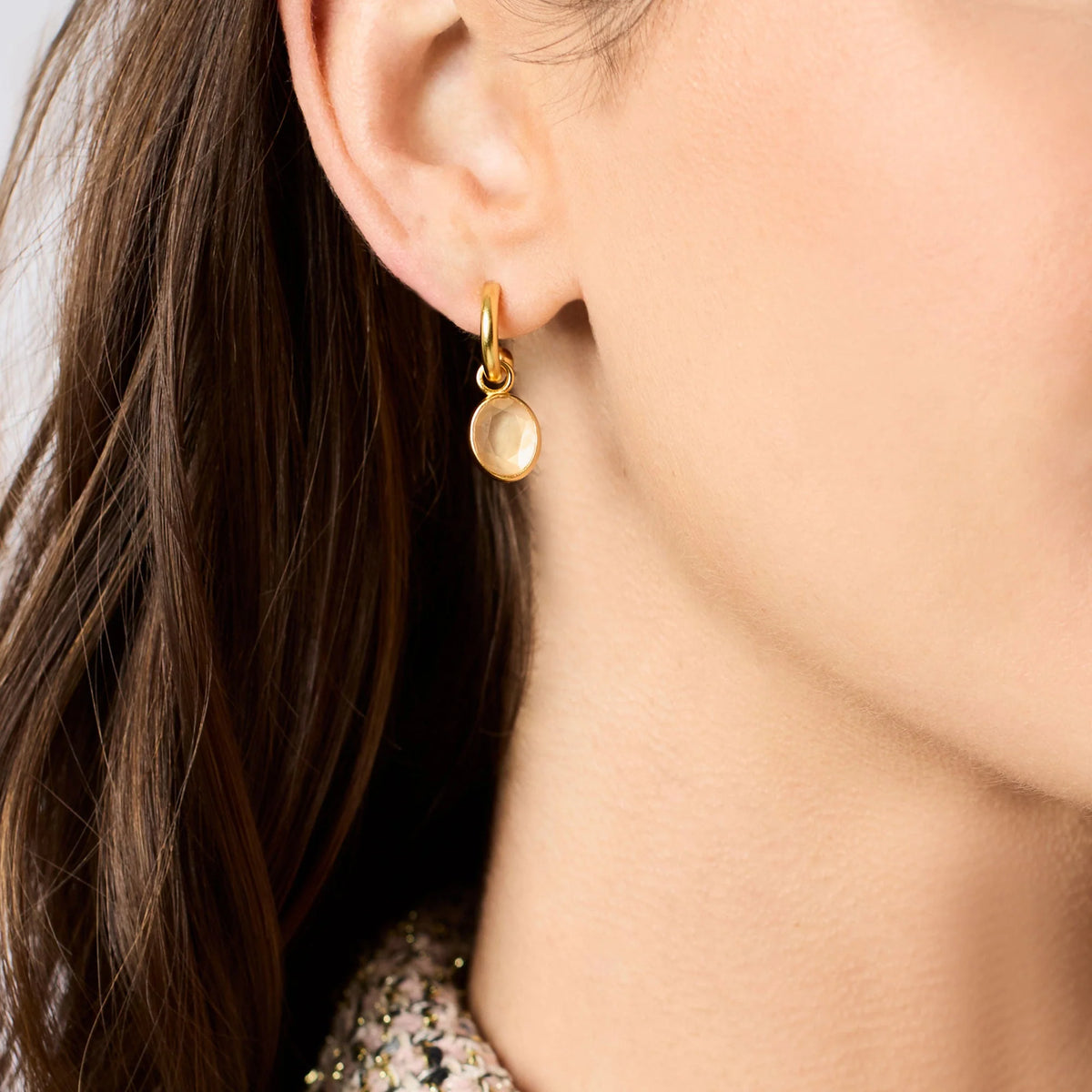 Stardust 6-in-1 Earring Iridescent Clear Crystal