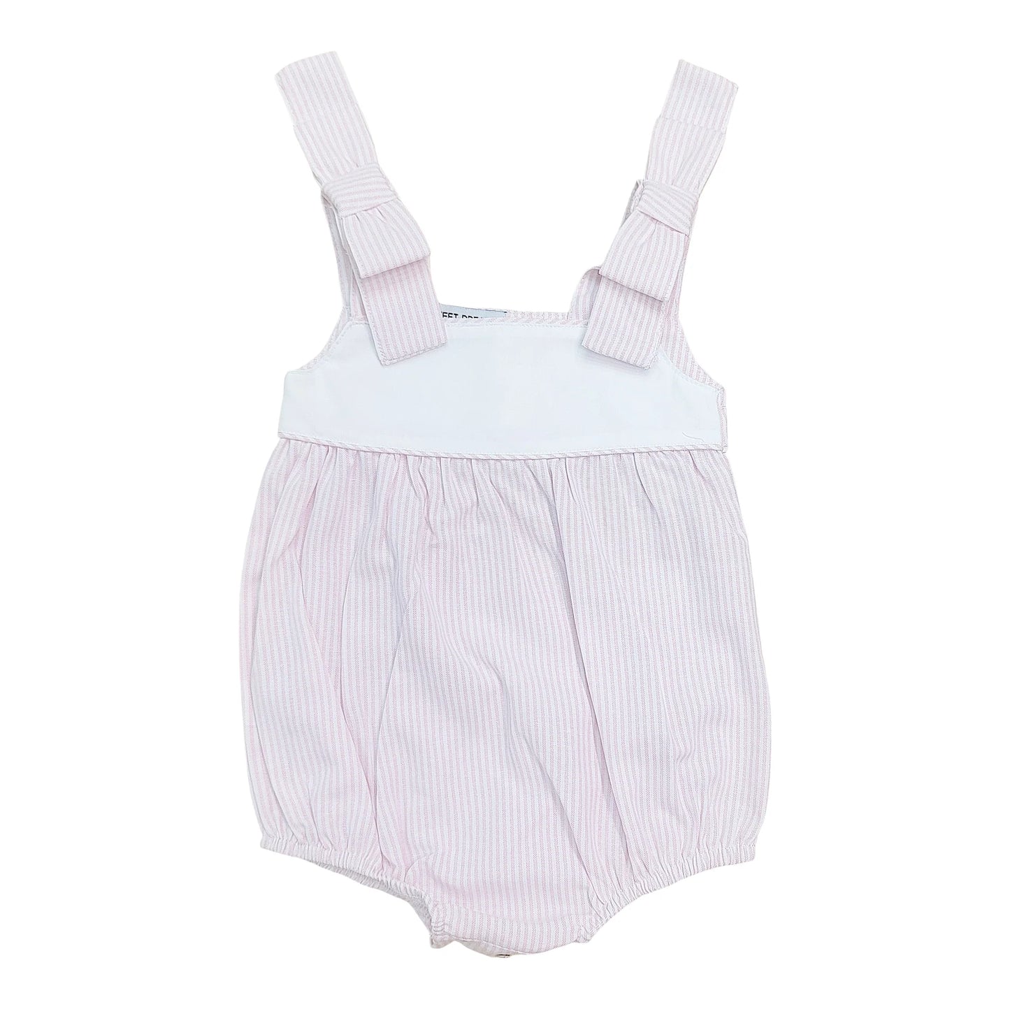 Pink Stripe Bow Shoulder Bubble