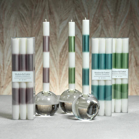 Modern and Festive Formal Candles (Set of 6)