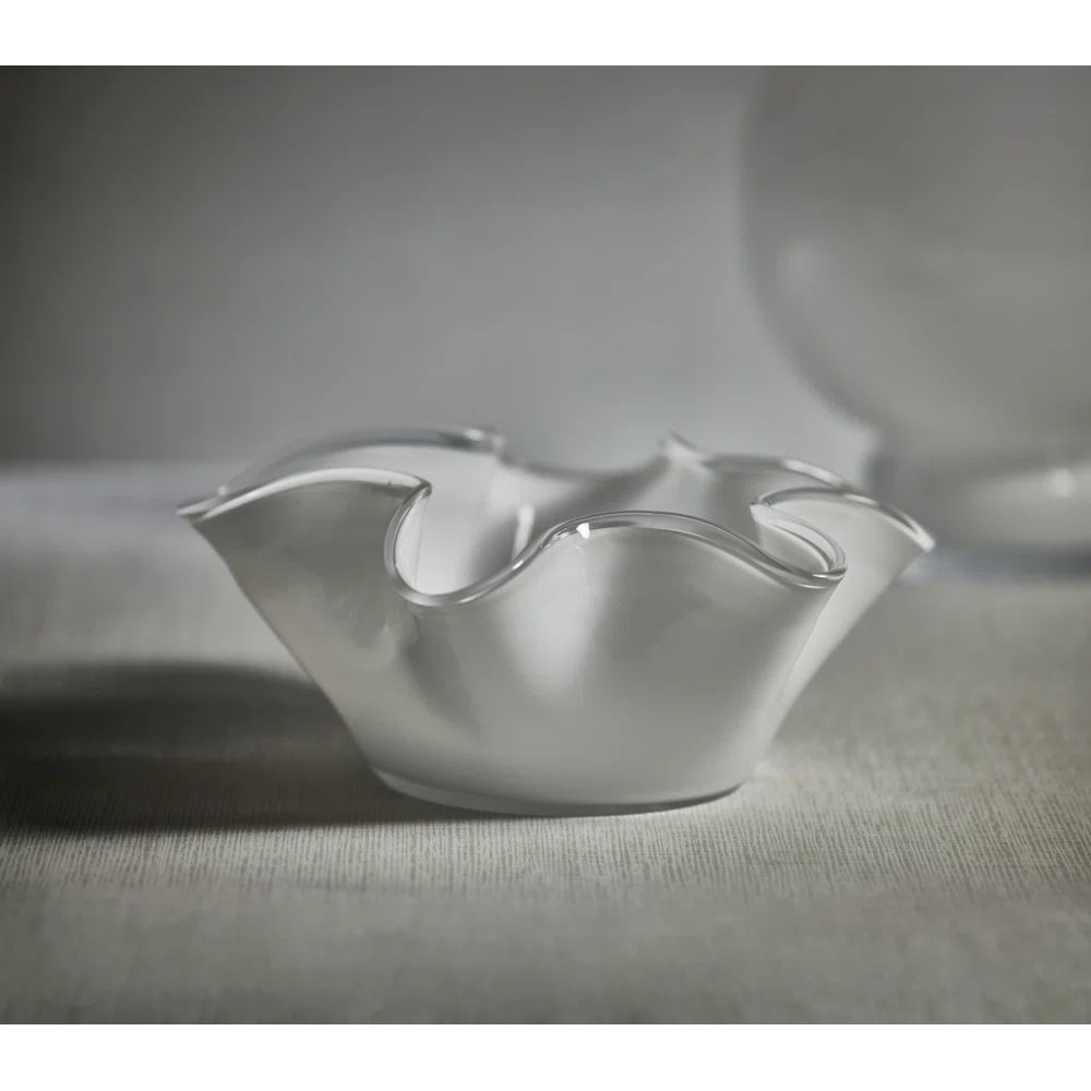 Tropezana Tall Wave Glass Bowl