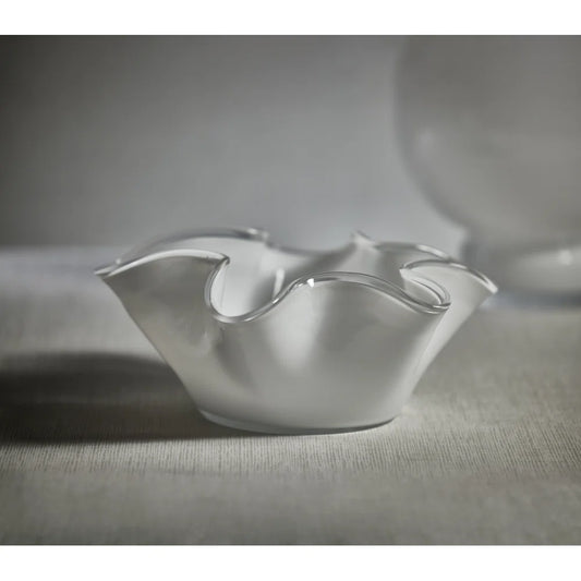 Tropezana Tall Wave Glass Bowl