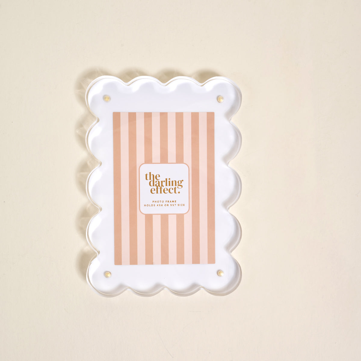 Rectangle Scalloped Acrylic Frame