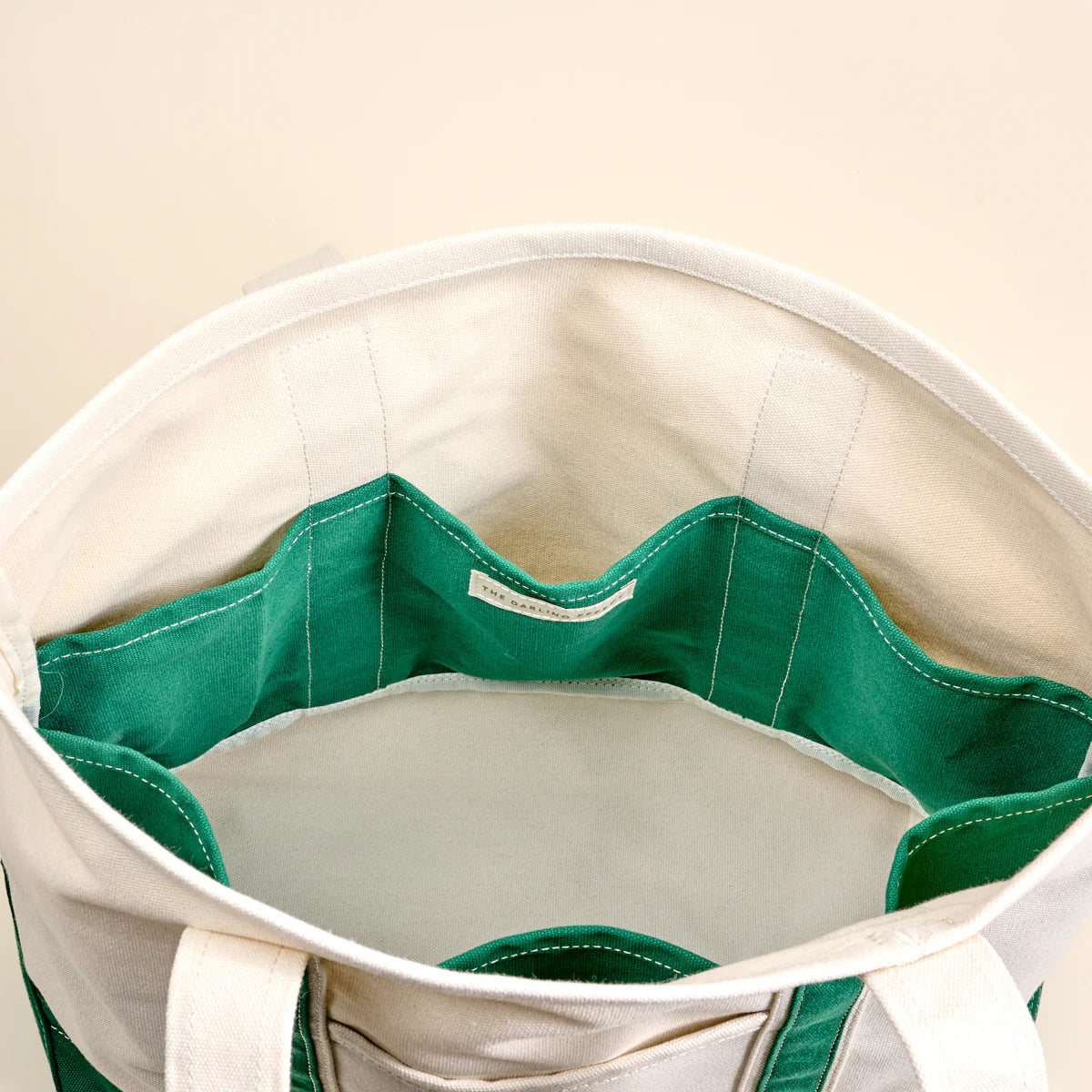 Signature Canvas Tote- Dark Green