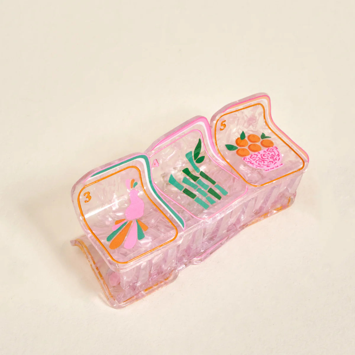 Mahjong Tiles Shape Up Claw Clip