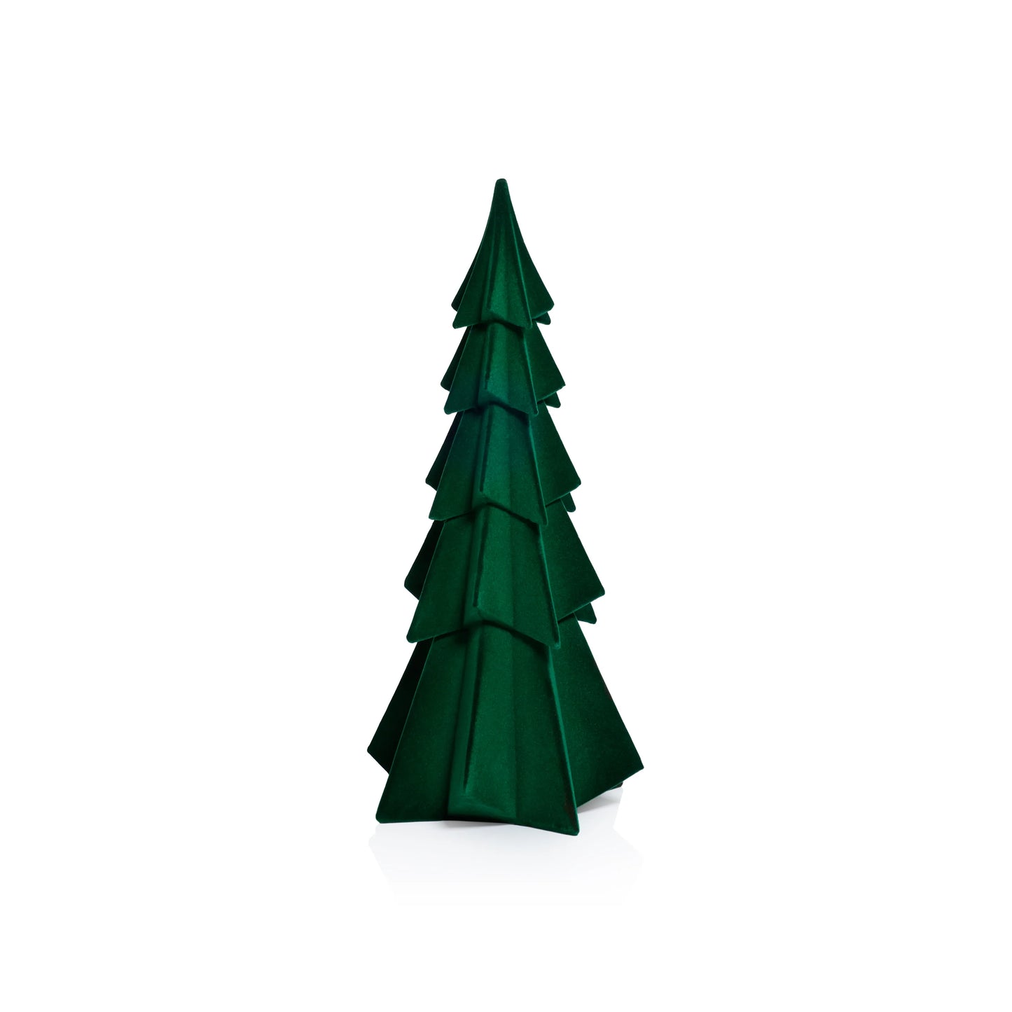 Flocked Green Tree