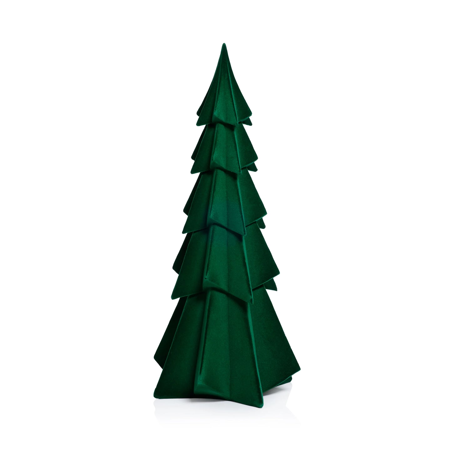 Flocked Green Tree
