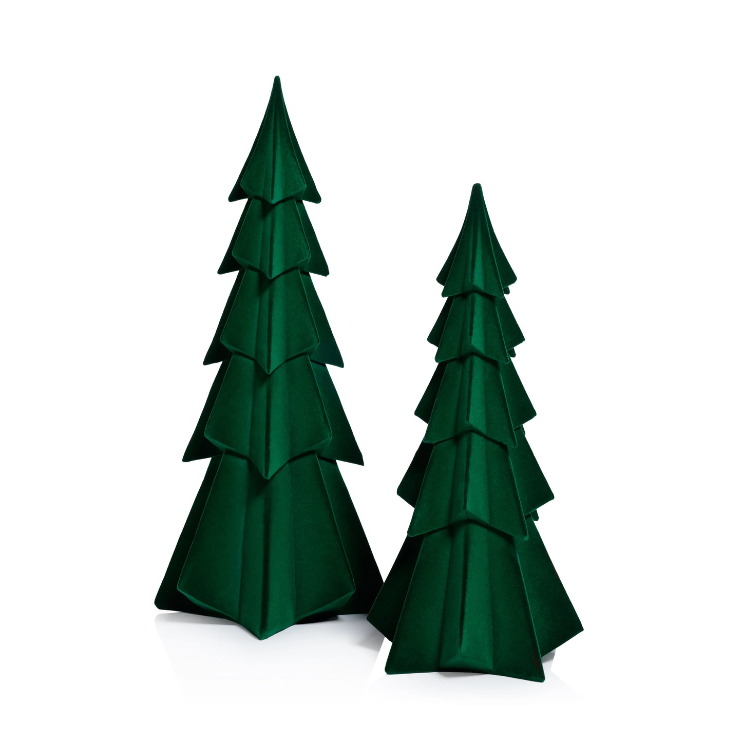 Flocked Green Tree