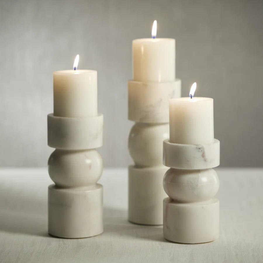Marmar Marble Pillar Holder