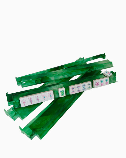 Mahjong Agate Rack and Pusher Set