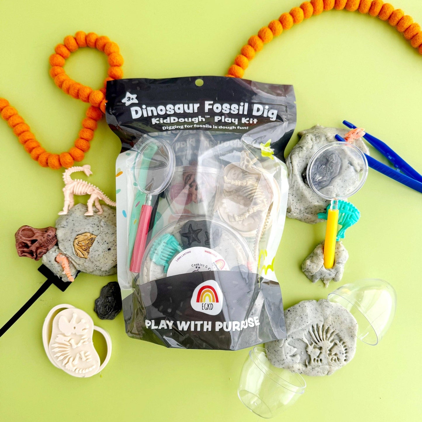 Dino Fossil Dig KidDough Play Kit
