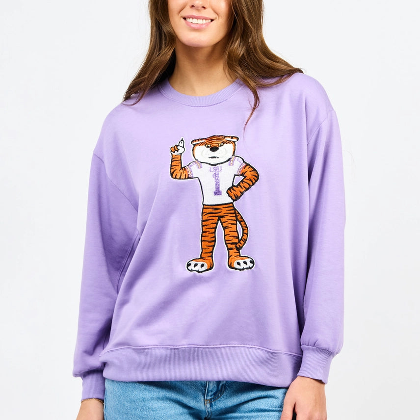 Sarah Sweatshirt LSU Mike the Tiger