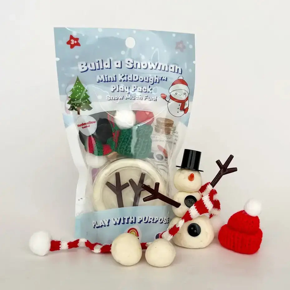 Mini KidDough Play Pack - Build a Snowman
