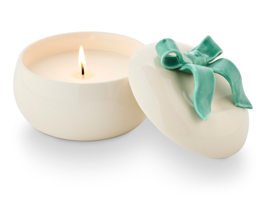 Citrus Crush Bow Ceramic Candle