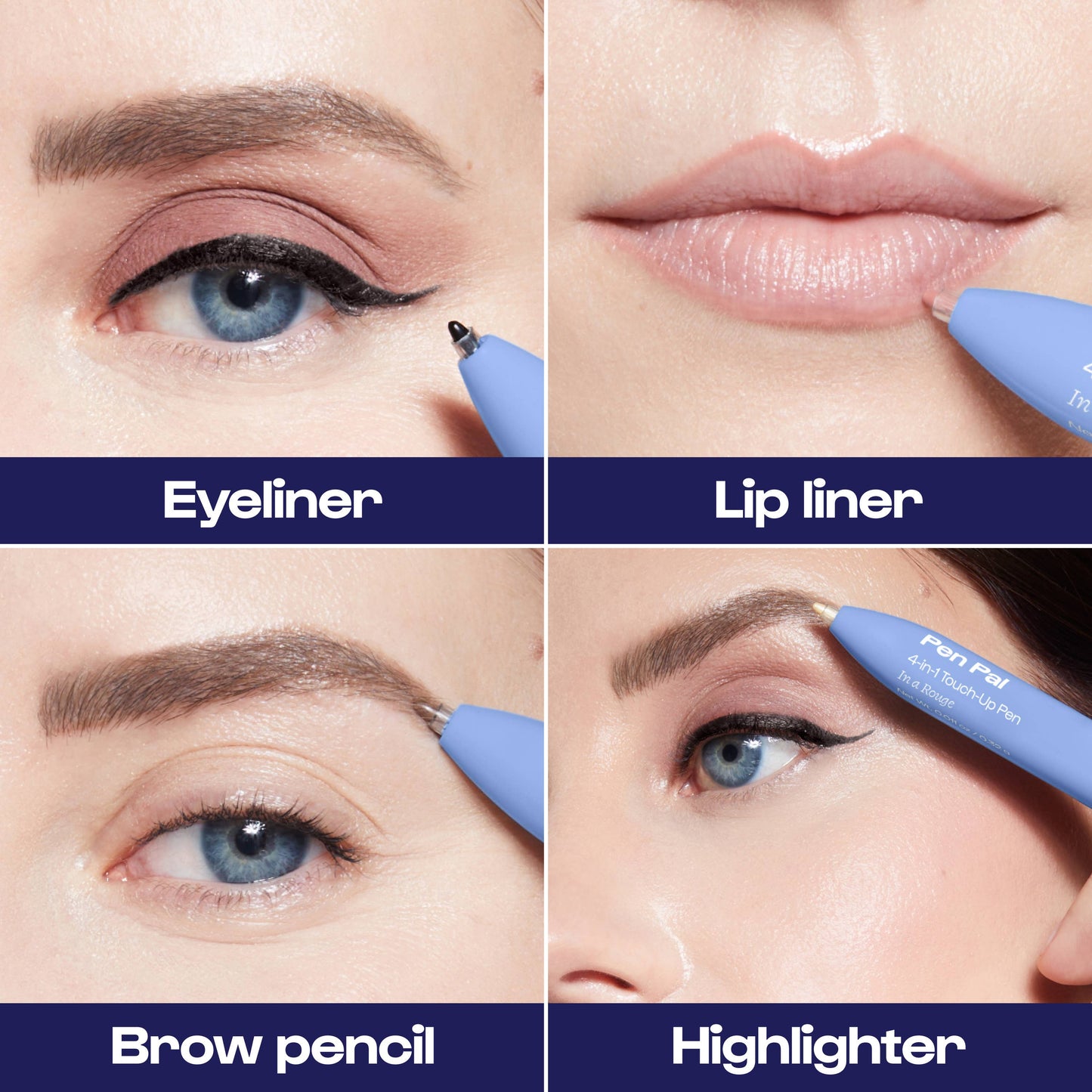 Alleyoop Pen Pal 4-in-1 Makeup Touch Up Pen
