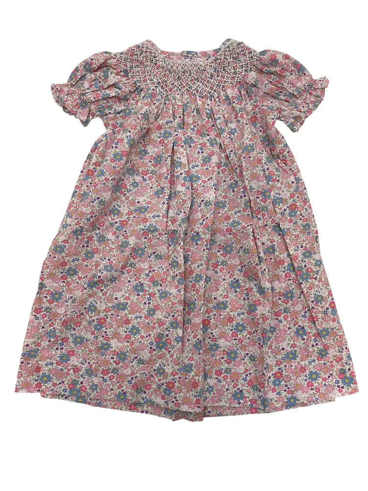 Alice Pink Floral Smocked Dress