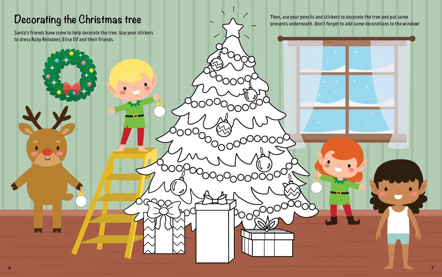 Santa & Friends: Dress-up Sticker Book