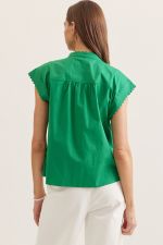 Kelly Green Cap Sleeve Top