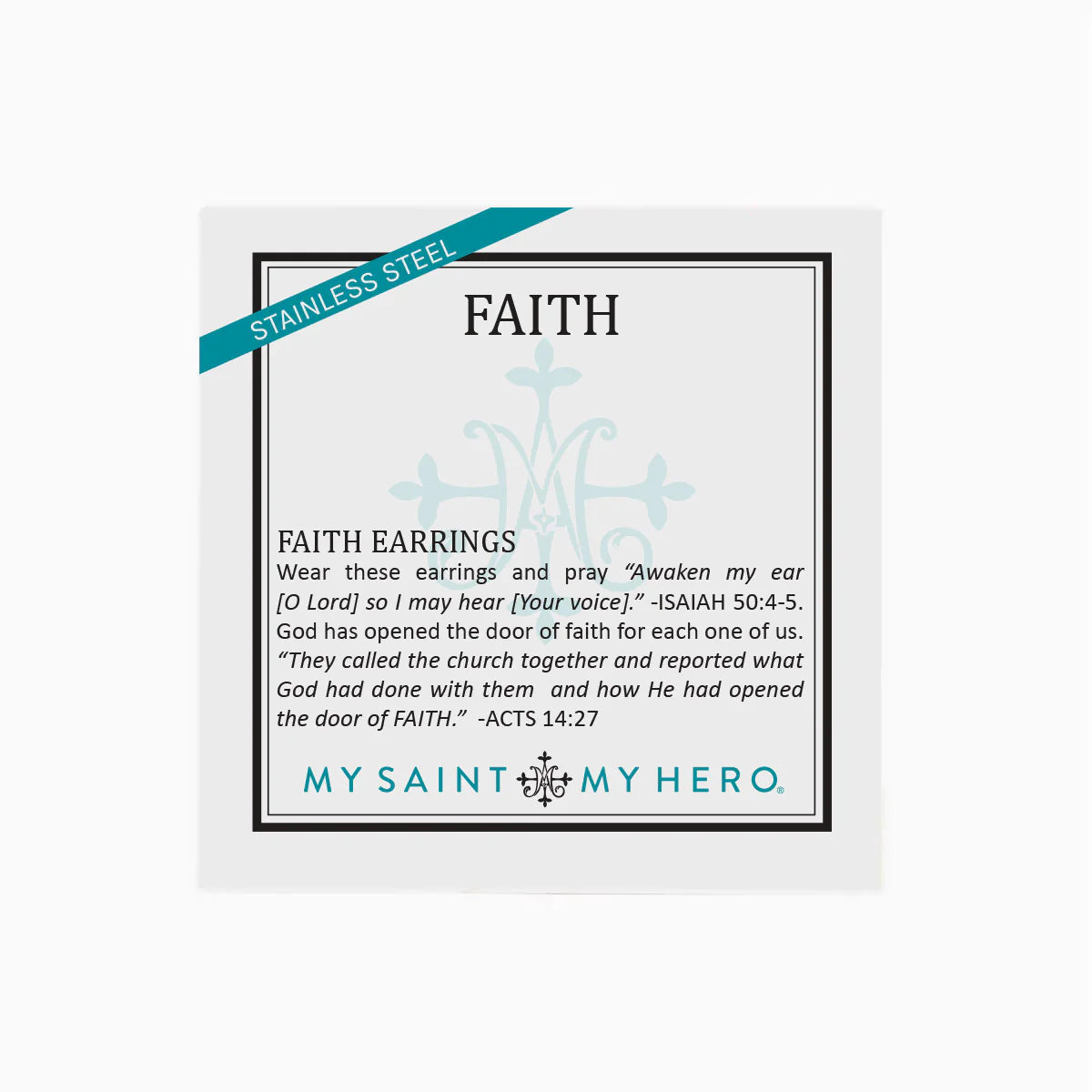MSMH Faith Petite Cross Cubic Zirconia Earrings