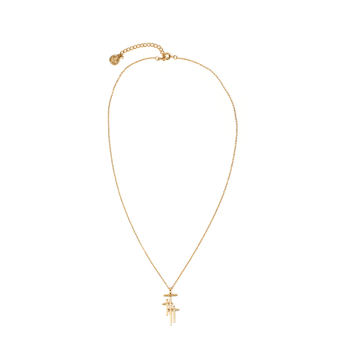 MSMH Faithful Light Three Cross Necklace