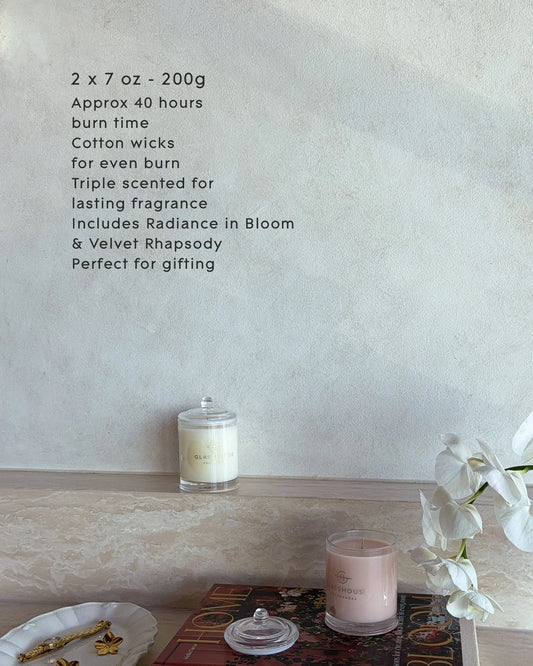 Glasshouse Soy Candle Duo