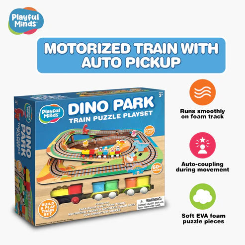 Dino Park Train Puzzle (61 pc)