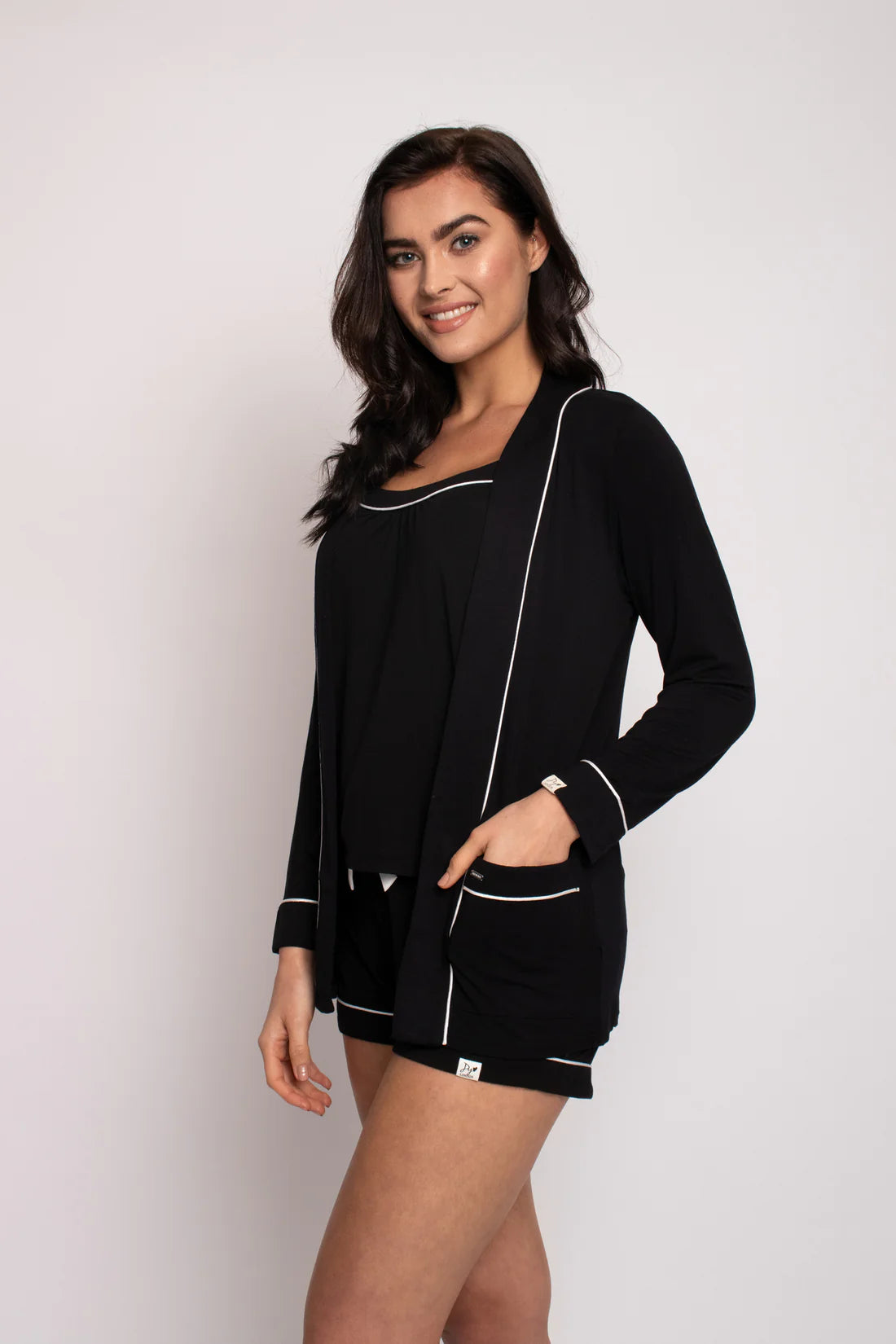Bamboo Cotton Jacket/Black